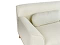 Miniatyrbillede 7 af 11: Hjørnesofa med Chaiselong Off White Polyester 3 Personers Sofa L Formet Dyb Sofahjørne Siddemøbel Blød Stofsofa Venstrevendt