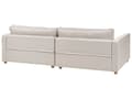 Miniatyrbillede 6 af 11: Modulsofa Beige Polyester 3 Personers Designer Blød Moderne Flyder Sofa Lav Ryg Stue Indretning Høj Kvalitet Stofsofa