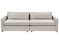 Miniatyrbillede 1 af 11: Modulsofa Beige Polyester 3 Personers Designer Blød Moderne Flyder Sofa Lav Ryg Stue Indretning Høj Kvalitet Stofsofa