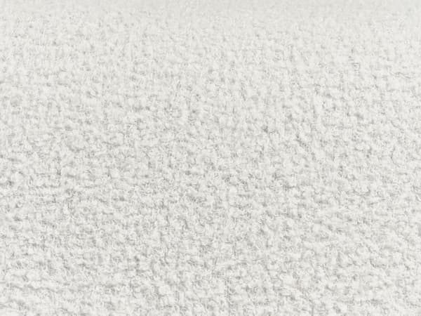 Sohva valkoinen bukleekangas verhoiltu puu metallijalat kahdelle hengelle keittiön minimalistinen moderni tyyli