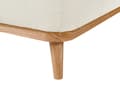 Miniatyrbilde 9 av 10: Høyre Hjørnesofa Off-White Stoffpolstret Polstret Finished Rygg Trebein