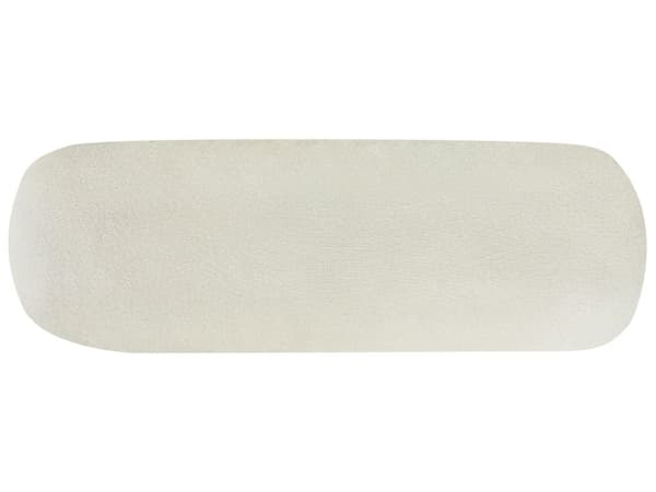 Vänster Hörnsoffa 3-sits Off-White Tyg Stoppad Tuftat Ryggstöd Träben Modern Stil Vardagsrum