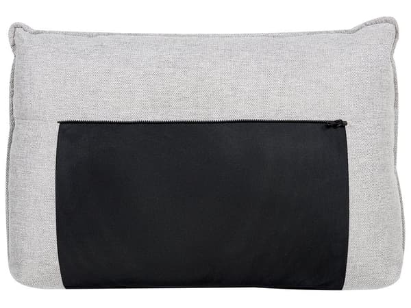 Hjørnesofa i lysegrått lin med 3 seter Designer myk, klassisk L-formet sofa med sjeselong til stuen Sofa i stoff av høy kvalitet