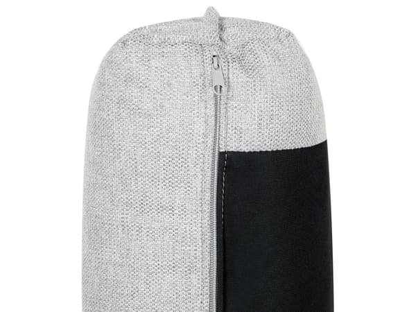 Hjørnesofa i lysegrått lin med 3 seter Designer myk, klassisk L-formet sofa med sjeselong til stuen Sofa i stoff av høy kvalitet