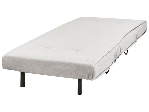 Sovestol Lysegrå Polyester 1 Personers Sovesofa Lænestol Seng Daybed Design Minimalistisk