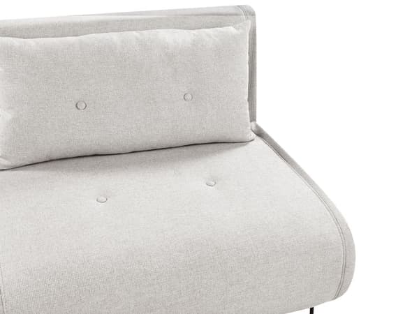 Sovesofa Lysegrå Polyester 2 Personers Moderne Blød Sofa Sofaseng To Personers Designsofa til Værelse Stofsofa
