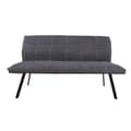 Pikkukuva 3 / 6: Sohva EDDY 160x65xK86cm, kangasverhoilu, metallijalat, harmaa