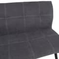 Pikkukuva 4 / 6: Sohva EDDY 160x65xK86cm, kangasverhoilu, metallijalat, harmaa