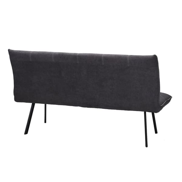 Sohva EDDY 160x65xK86cm, kangasverhoilu, metallijalat, harmaa