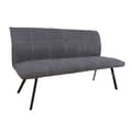 Pikkukuva 1 / 6: Sohva EDDY 160x65xK86cm, kangasverhoilu, metallijalat, harmaa