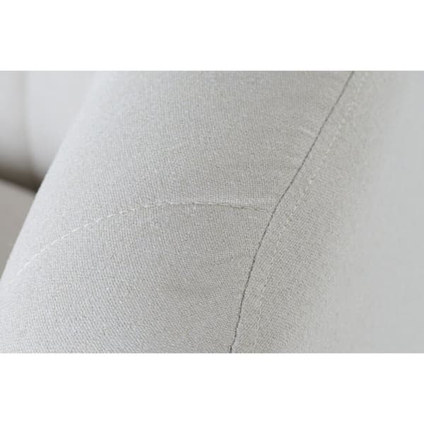 Soffa DKD Home Decor Svart Greige Skum Trä Metall Sammet Scandi 129 x 75 x 73 cm