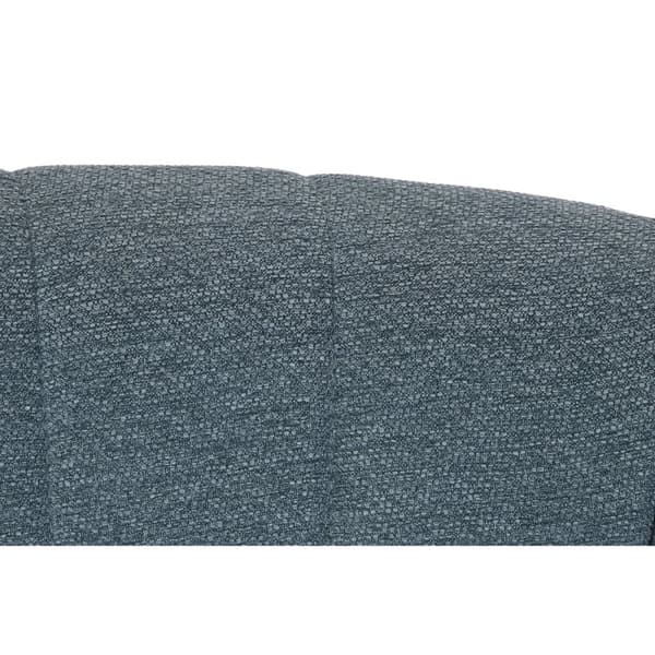 Soffa DKD Home Decor Blå Svart Skum Trä Metall Sammet Scandi 129 x 75 x 73 cm