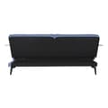 Miniatyrbillede 4 af 5: Sovesofa DKD Home Decor Sort Blå Metal Brun Polyester Eucalyptus (203 x 87 x 81 cm)
