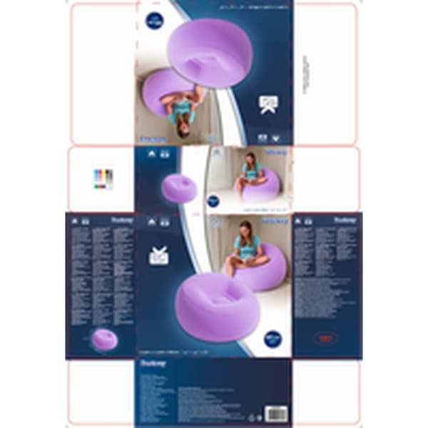 Oppustelige lænestol Bestway Fashion 112 x 112 x 66 cm 122 x 122 x 66 cm