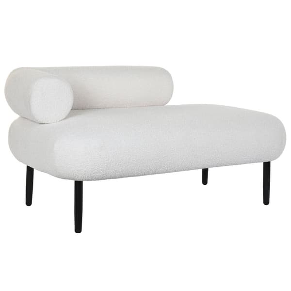 Sofa DKD Home Decor Hvit Svart Metall Scandi 127,5 x 73,5 x 64 cm