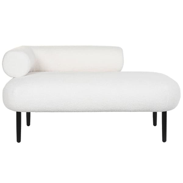 Sofa DKD Home Decor Hvit Svart Metall Scandi 127,5 x 73,5 x 64 cm