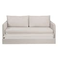 Miniatyrbilde 4 av 9: Sofa Beige Polyester Lin 210 x 93 x 95 cm