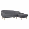 Pikkukuva 1 / 2: 3-paikkainen sohva DKD Home Decor 8424001799442 Harmaa Monivärinen Luonnollinen Puu Kumipuu Scandi 230 x 144 x 84 cm