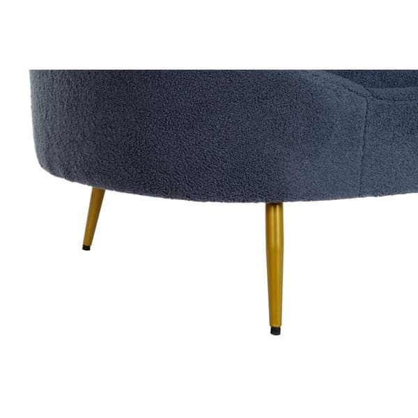 Sohva DKD Home Decor Sininen Kullattu Metalli Pilvet Scandi 155 x 75 x 92 cm