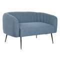 Pikkukuva 1 / 6: Sohva DKD Home Decor Sininen Musta Vaahto Puu Metalli Sametti Scandi 129 x 75 x 73 cm