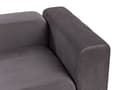 Miniatyrbilde 9 av 10: 3 seters Modulær Sofa Mørkegrå Fløyel Seksjonssofa Sofa Sofa med Svarte Ben Moderne Stue