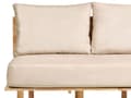 Miniatyrbild 8 av 11: Soffa Beige Polyestertyg Klädsel 2-sits med Fällbart Ryggstöd Bord Japandi Stil