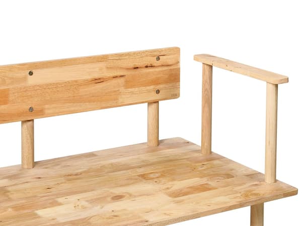 Soffa Mörkgrön Polyestertyg Boucléklädsel 2-sits Japandi Minimalistisk stil