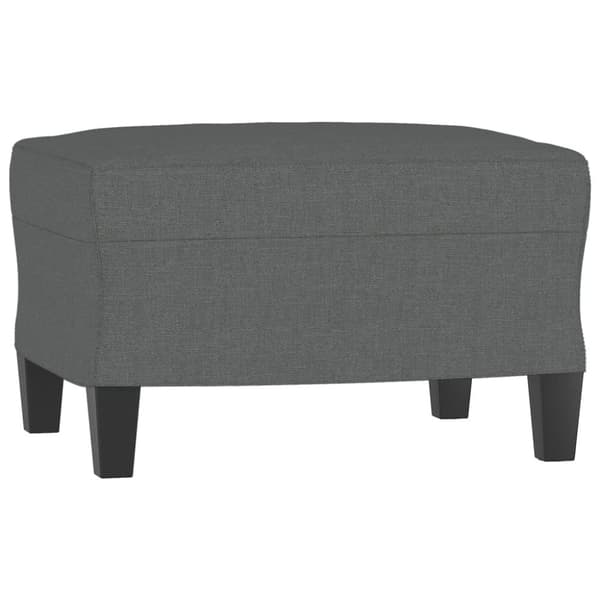 sofasæt 3 dele stof mørkegrå