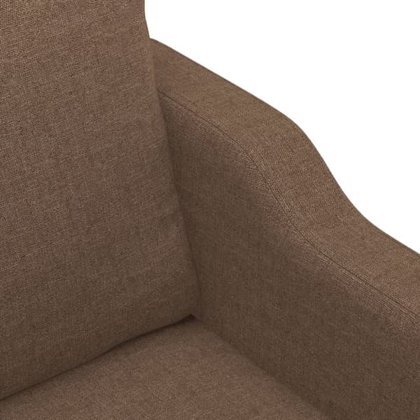sofasæt 4 dele med puder stof brun
