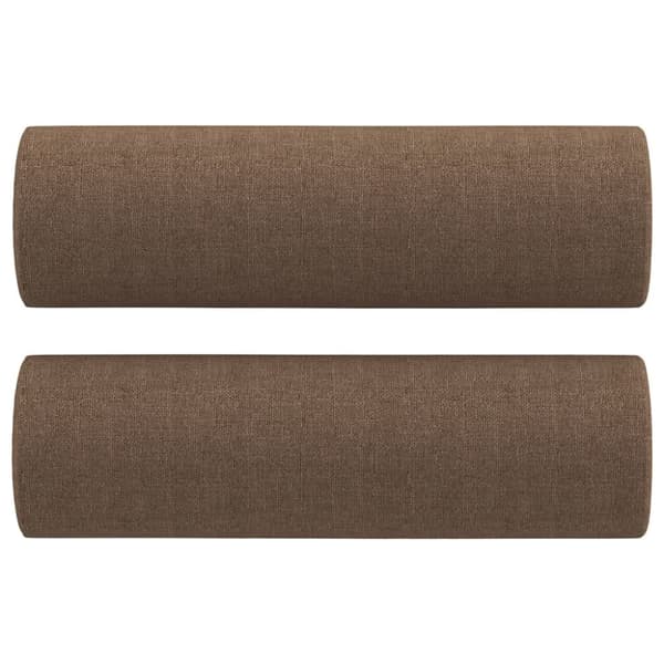 sofasæt 4 dele med puder stof brun
