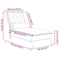 Miniatyrbild 10 av 10: Massageschäslong med bolster svart sammet