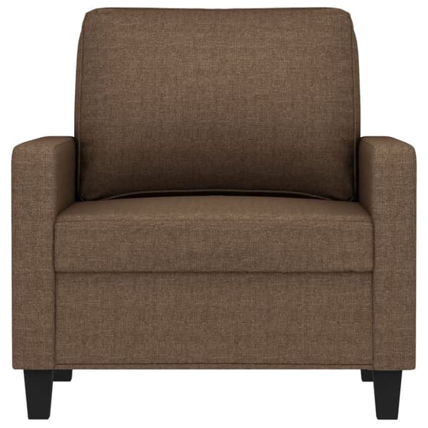 Nojatuoli, ruskea, 60 cm, verhoiltu kankaalla