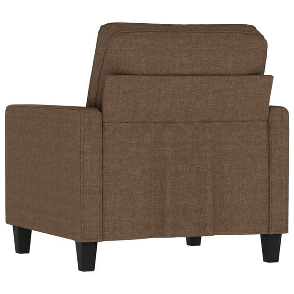 Nojatuoli, ruskea, 60 cm, verhoiltu kankaalla
