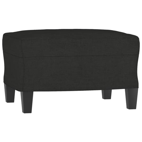 sofasæt 3 dele stof sort