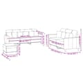 Pikkukuva 9 / 9: 3-osainen lounge-setti, verhoiltu sametilla, sininen