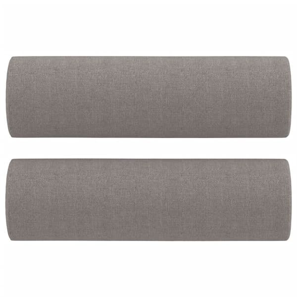 3-osainen sohvasarja tyynyillä, taupe, kangas