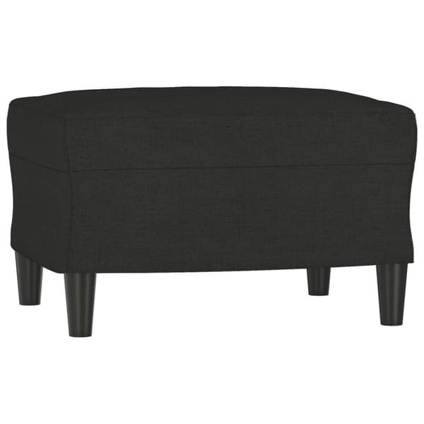 sofasæt 4 dele med puder stof sort