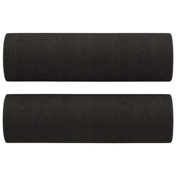 sofasæt 4 dele med puder stof sort