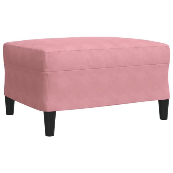 Soffgrupp med dynor och bolster 3 delar rosa sammet
