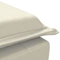 Miniatyrbild 8 av 10: Massageschäslong med bolster gräddvit sammet