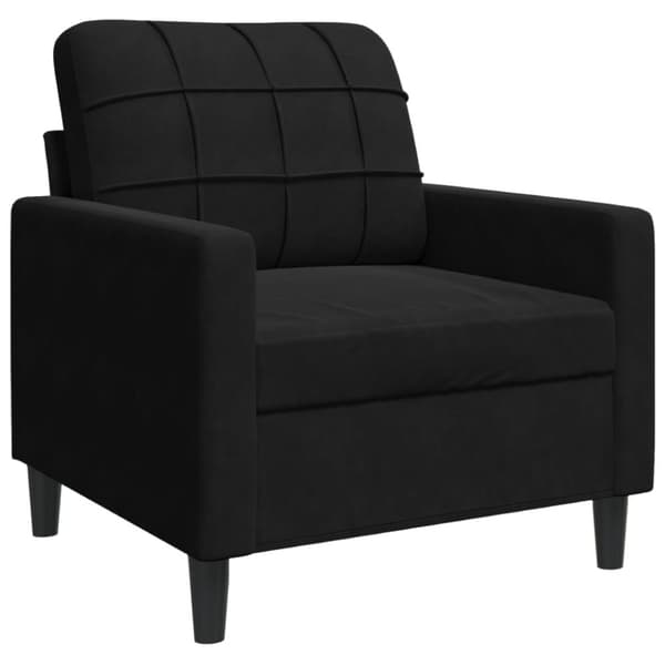 Soffgrupp med dynor och bolster 4 delar svart sammet