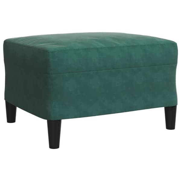 sofasæt 4 dele med hynder og bolsterpuder velour mørkegrøn