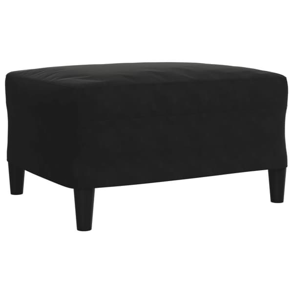 Soffgrupp med dynor och bolster 4 delar svart sammet