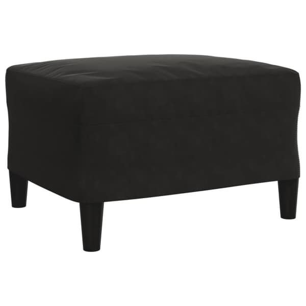 Soffgrupp med dynor och bolster 3 delar svart sammet