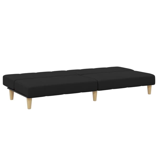 2-personers sovesofa med fodskammel stof stof