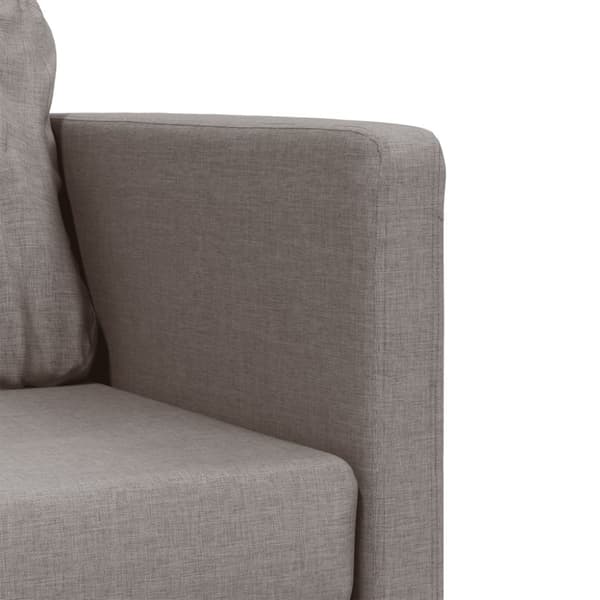 2-in-1-lattiasohva, taupe väri, 112x174x55 cm, kangas