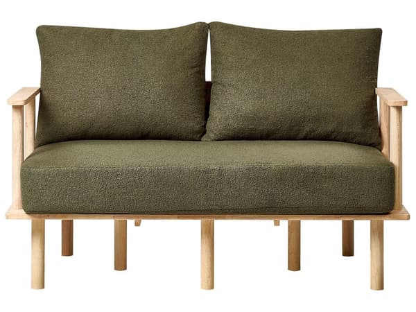 Sofasæt Mørkegrøn Polyester 3 Personers Sofagruppe Design Stue Indretning Sofa med Lænestol