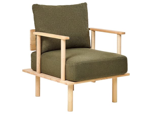 Sofasæt Mørkegrøn Polyester 3 Personers Sofagruppe Design Stue Indretning Sofa med Lænestol