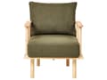 Miniatyrbillede 9 af 11: Sofasæt Mørkegrøn Polyester 3 Personers Sofagruppe Design Stue Indretning Sofa med Lænestol