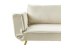 Miniatyrbillede 11 af 11: Sovesofa Off White Boucle 2 Personers Moderne Blød Sofa Sofaseng To Personers Designsofa til Værelse Stofsofa med Klik Klak funktion